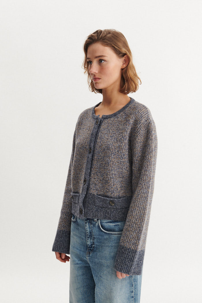 Basic Apparel Randi Cardigan Cardigans 836 Portabella / poppy seed